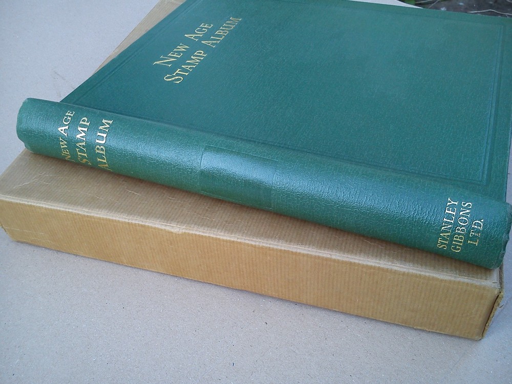 Stanley Gibbons Springback New Age Stamp Album Folder Binder Storage Green EMPTY