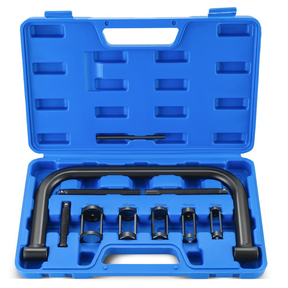 Valve Spring Compressor Tool Kit - C-Clamp Set for Motorcycle, Car, ATV Repairs