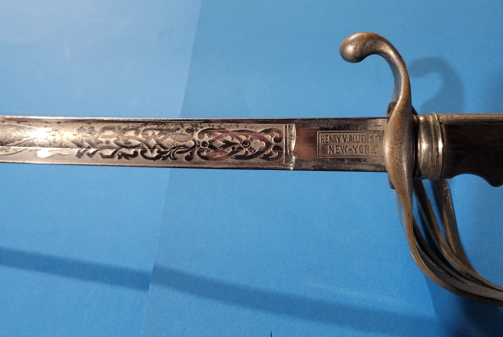 Model 1902 US Army Military Cavalry Sword Sabre Henry V Allien Wood Grip Etched