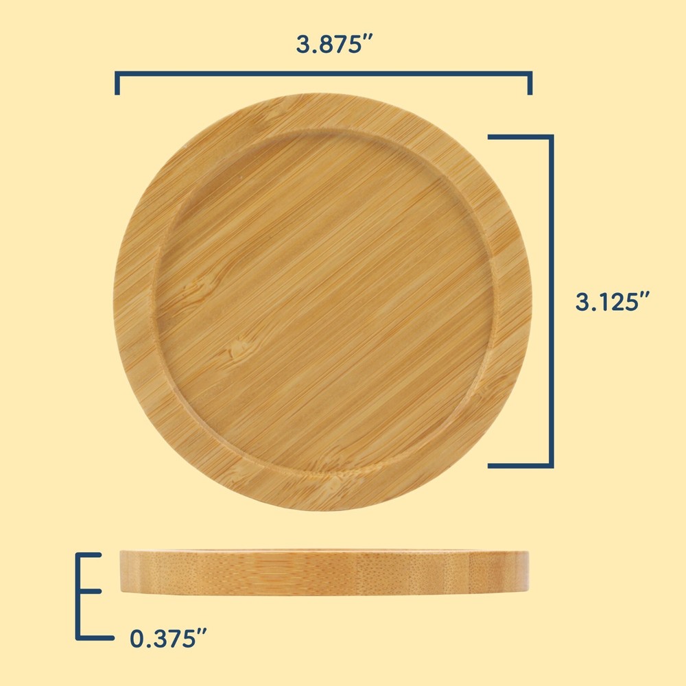 Blank Bamboo Coasters Ready for Engraving - Rounded/Square