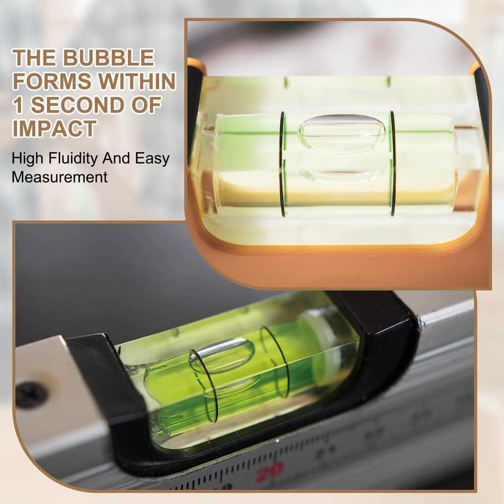 30pcs 50x9mm Small Cylindrical Bubble Level Vials Levels Measuring Tools