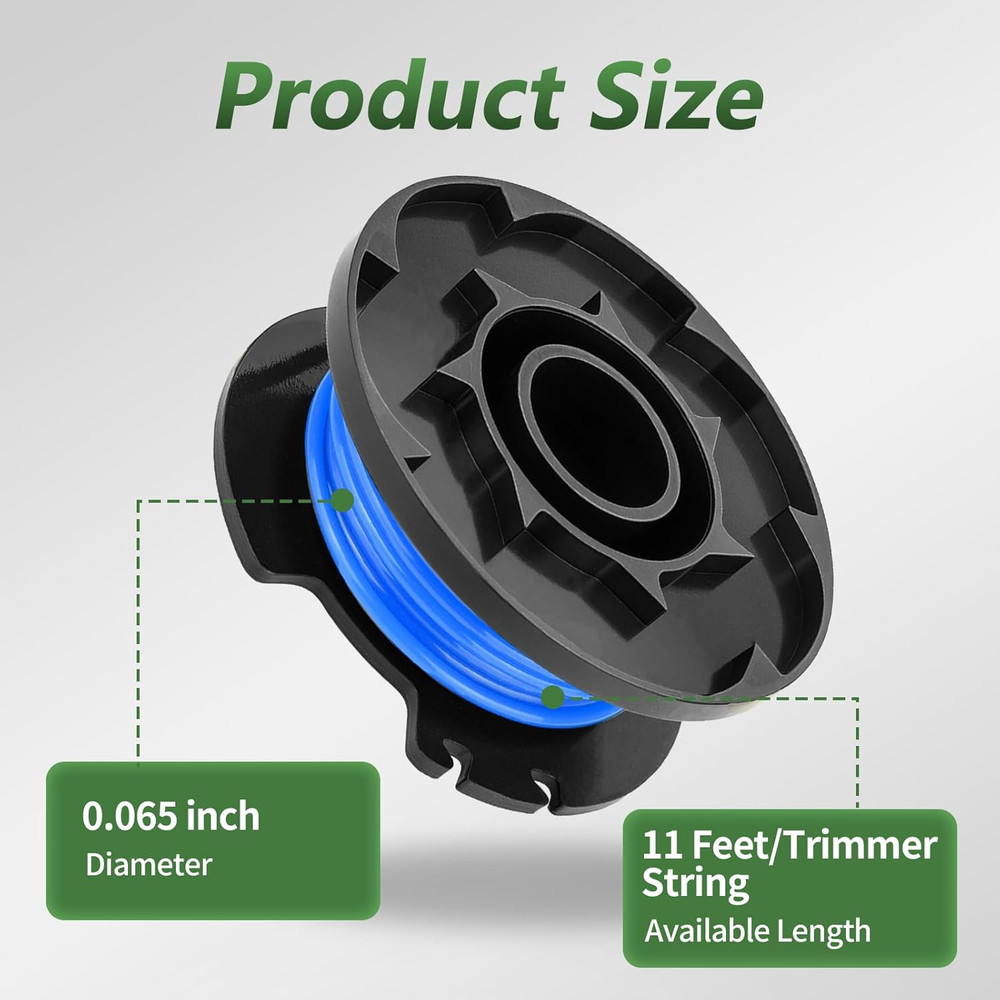 AC14RL3A Weed Wacker String Replacement for Ryobi One+, .065� String Trimmer Lin
