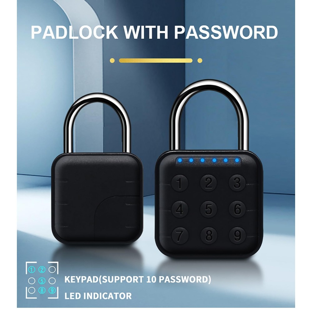 6 Digit Combination Lock for Locker, Smart Padlock, Gym Locker Lock with Code...