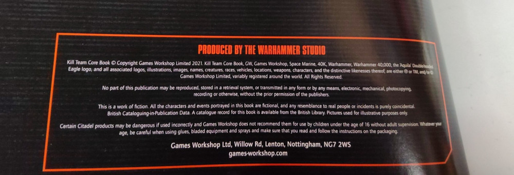 Warhammer 40K Kill Team Core Book 2021 PB