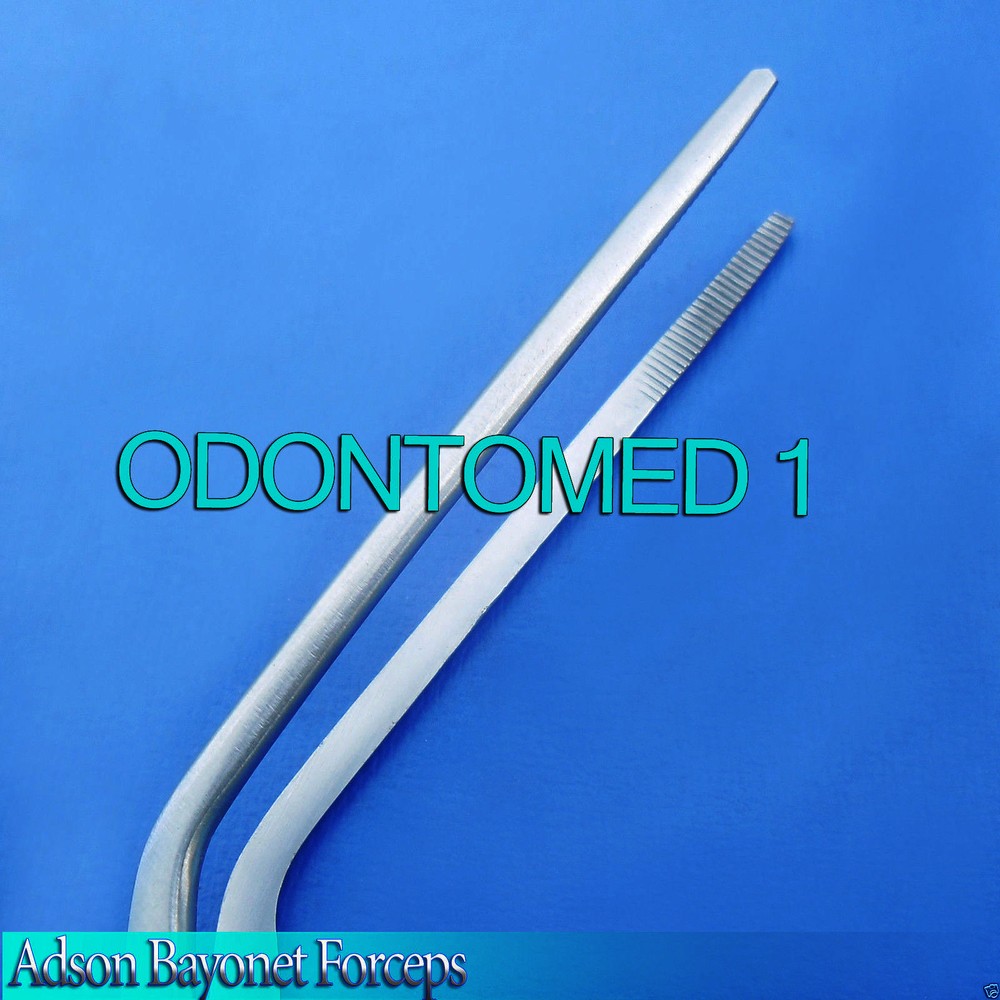 Adson Bayonet Ear Dressing Forceps 8.25" Serrated