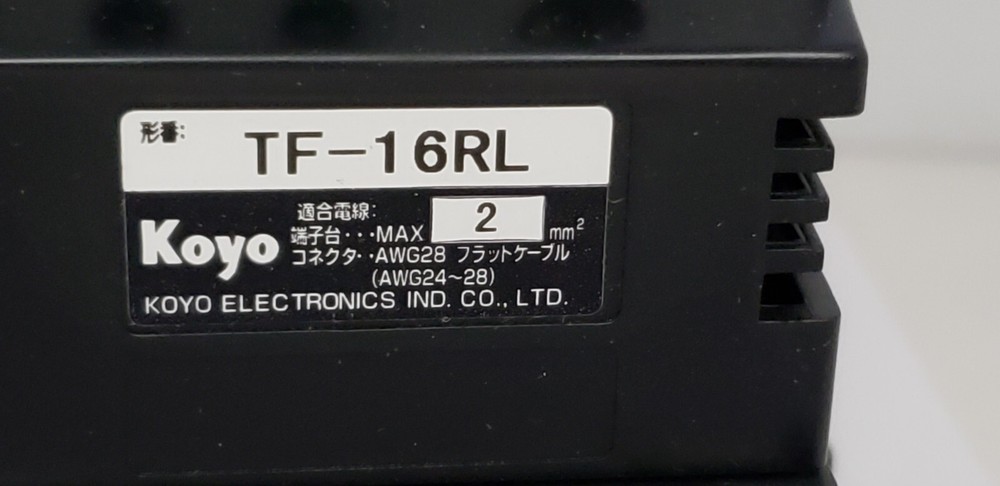 KOYO TF-16RL TERMINAL CONNECTION MODULE, NIB