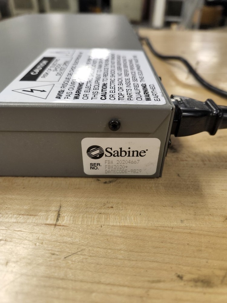 Sabine Adaptive Audio FXB2020 Plus, Dual Feedback Exterminator