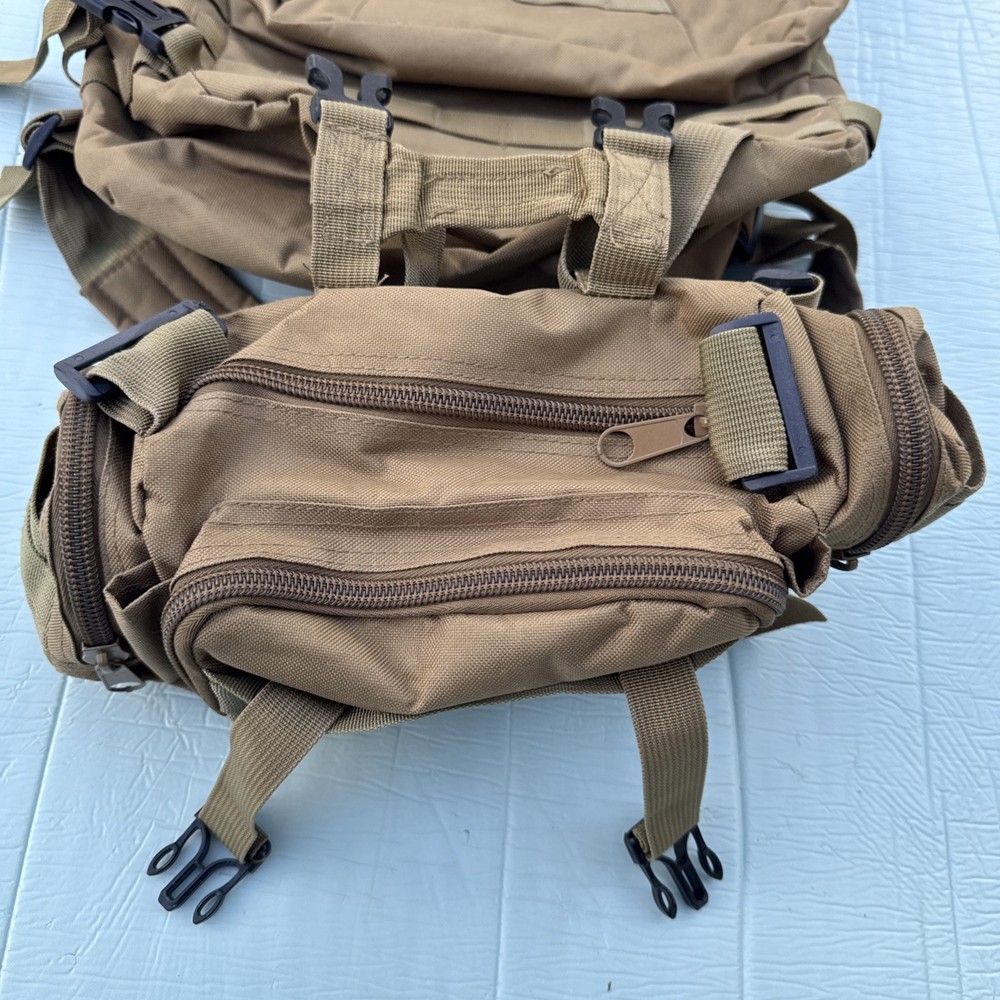 Tactical Rucksack Backpack Large Volume Coyote Brown