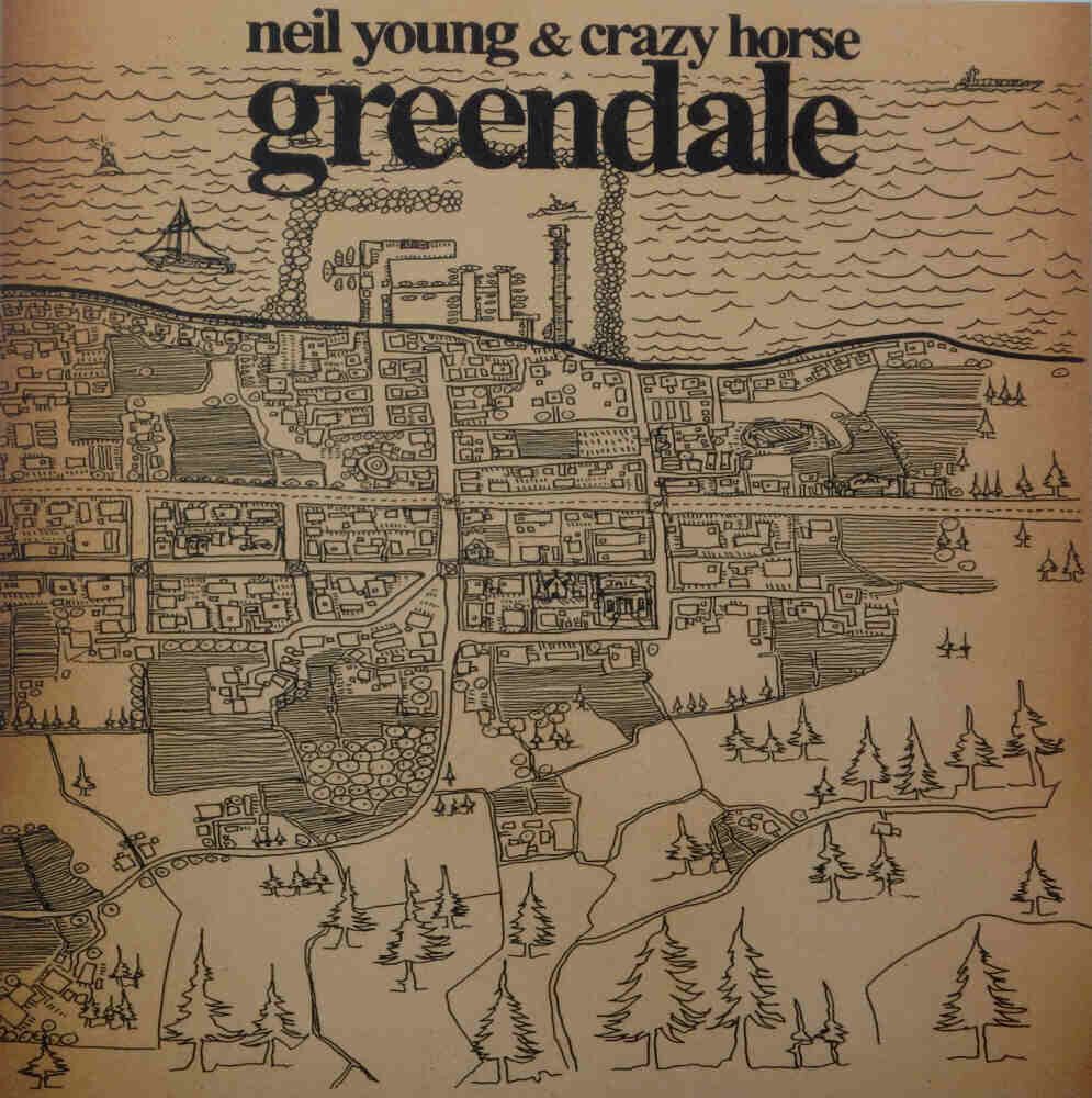 NEIL YOUNG & Crazy Horse "Greendale" New Original 2003 US Promo 12" Poster Flat