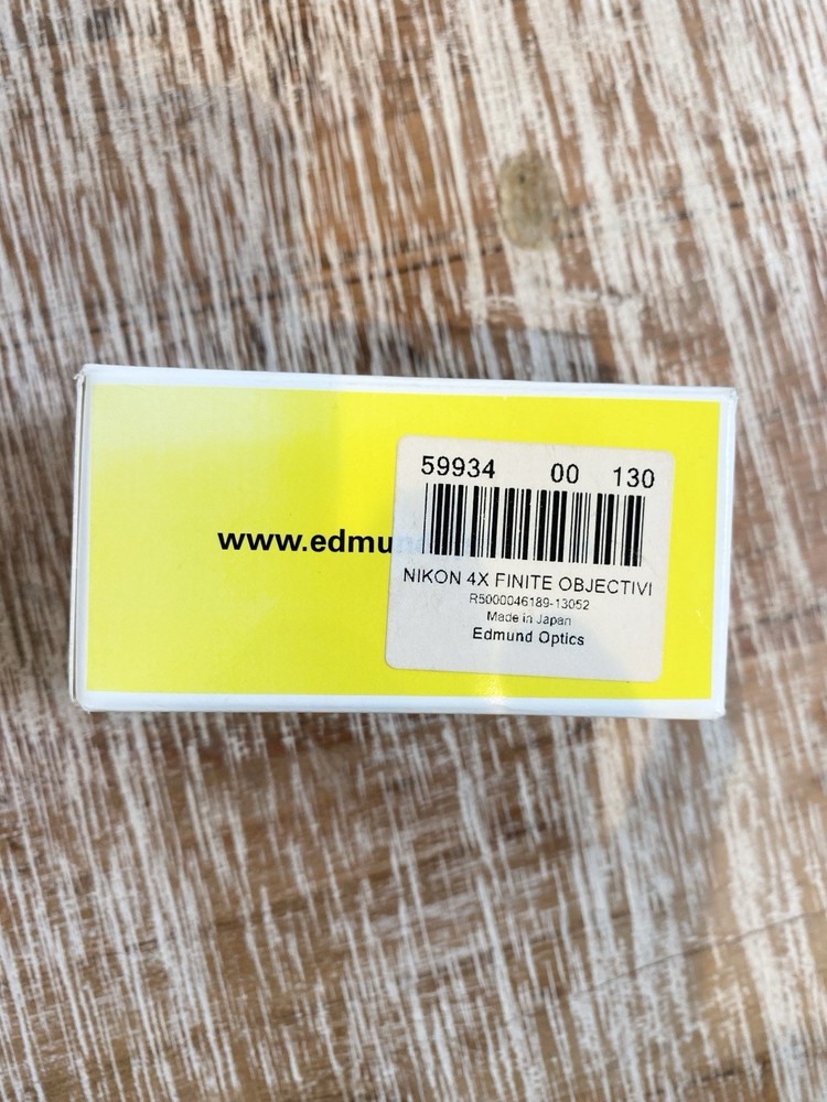 Nikon 4 4/0.10 160/-WD25 Microscope Objective