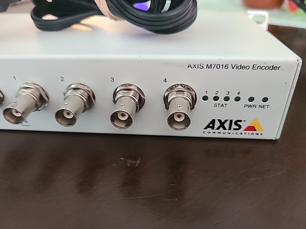 Axis M7016 16 CH CCTV Video Encoder w/ Power Cable & Rack Ears Tested & Working