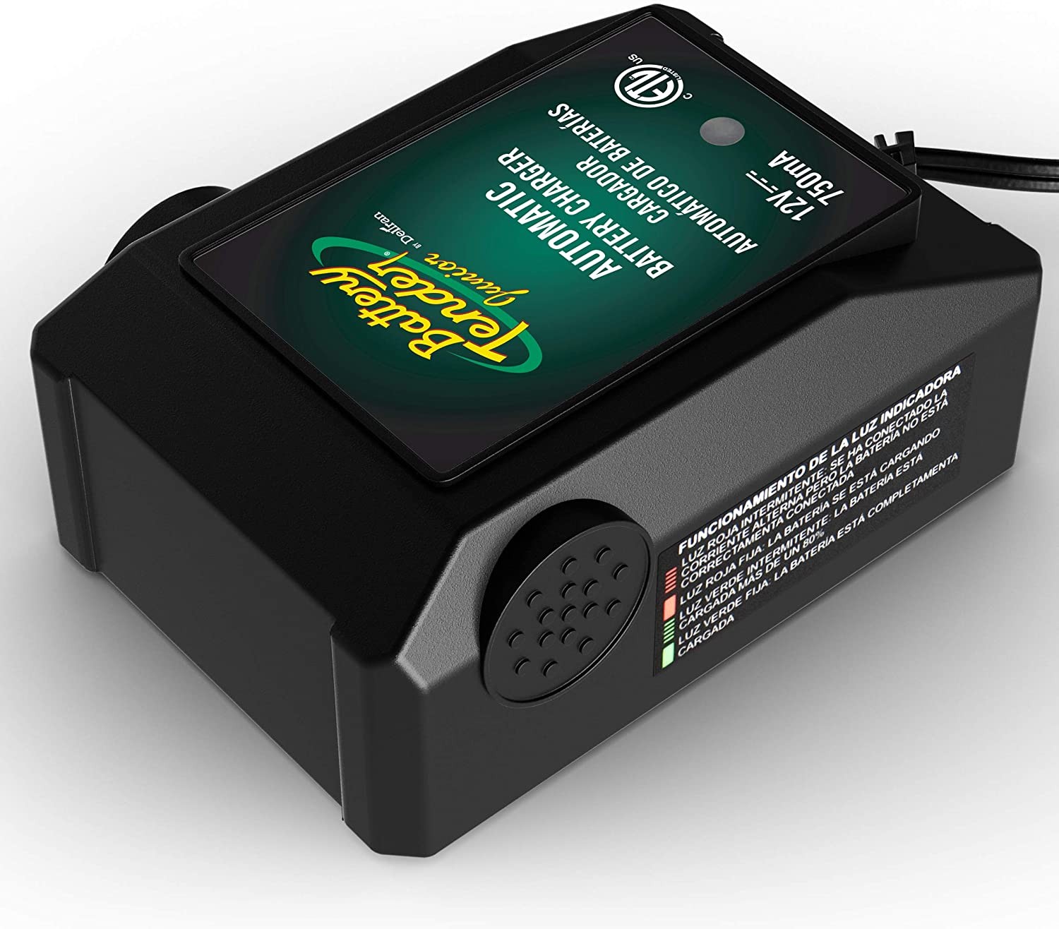 Deltran Battery Tender Jr Charger 12 Volt 750mA Lightweight Automatic Maintainer
