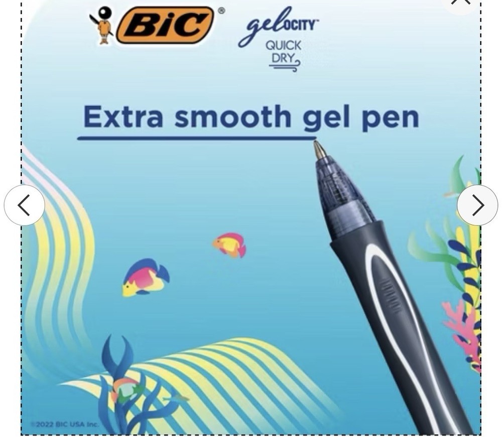 Bic Gelocity Extra Smooth Gel Pen 8 Pack