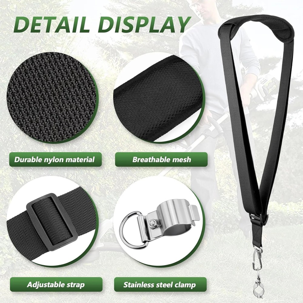 Weed Eater Shoulder Strap, String Trimmer Strap Compatible with EGO Stihl Ryobi