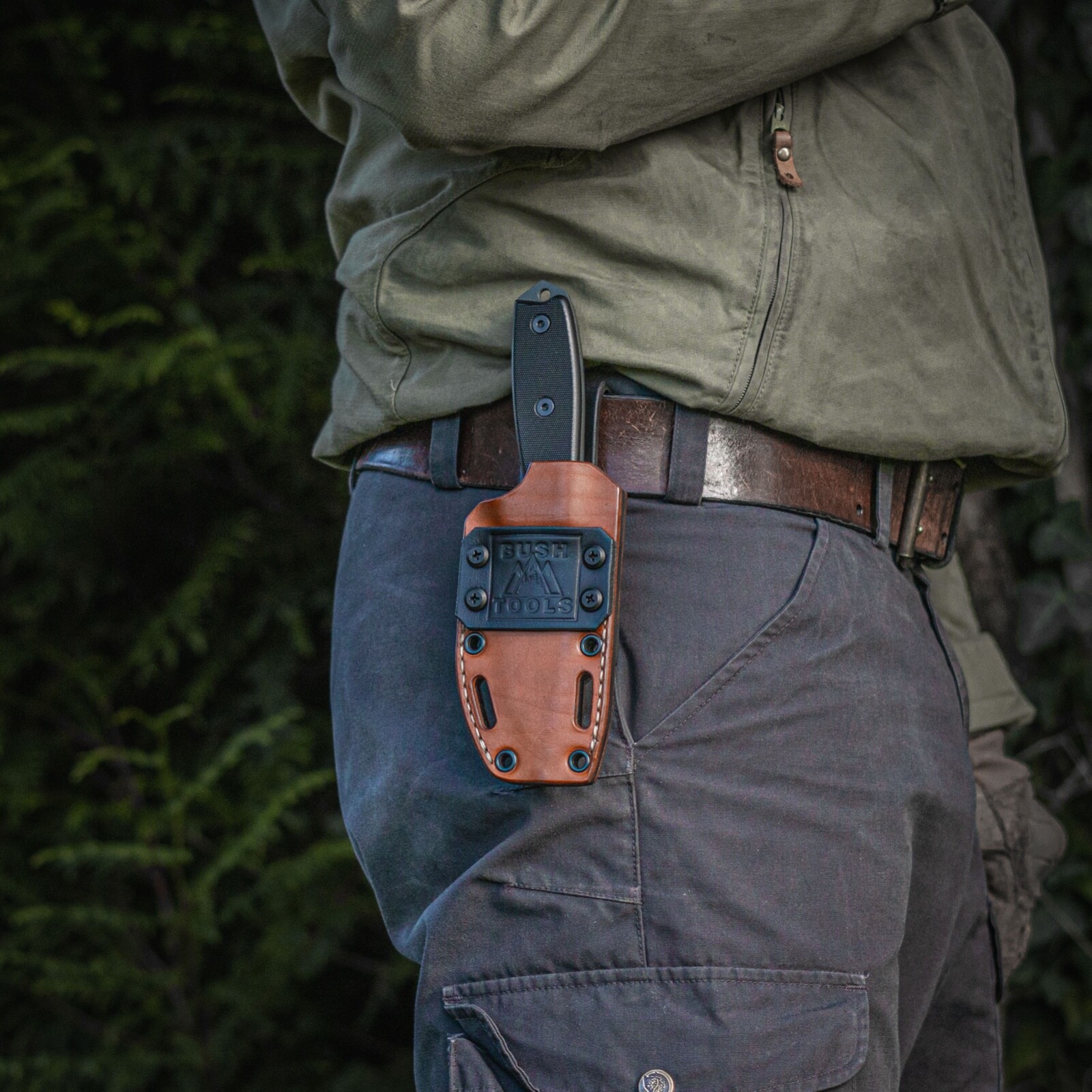 esee 3 hybrid kydex and leather sheath