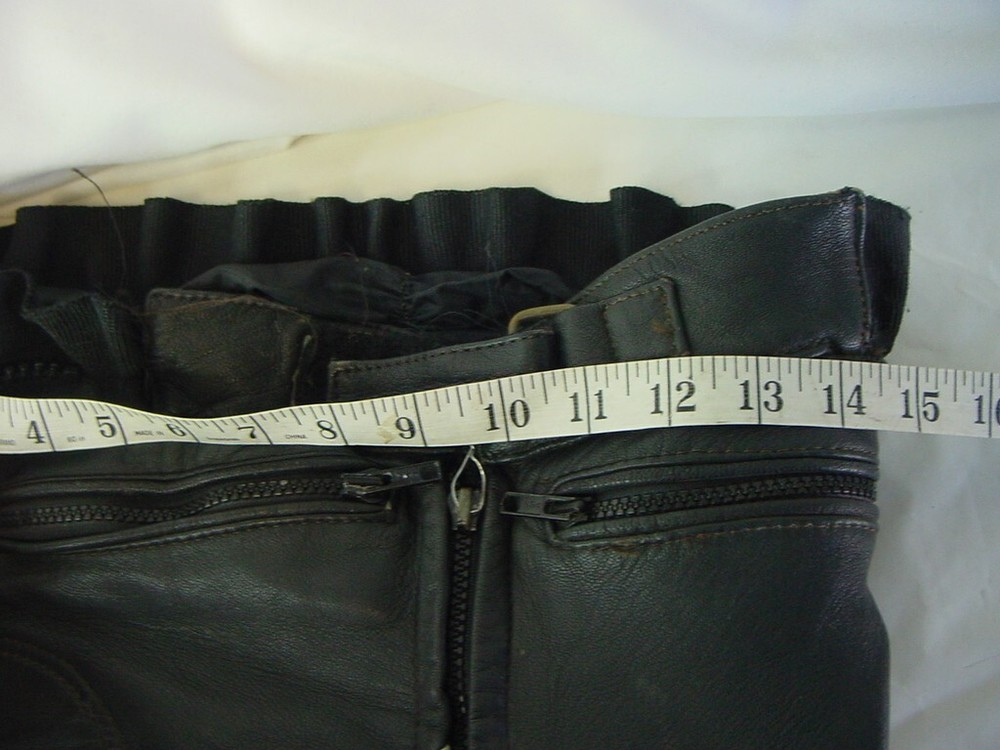 VTG LEATHER MOTORCYCLE PANTS - SIZE XXS