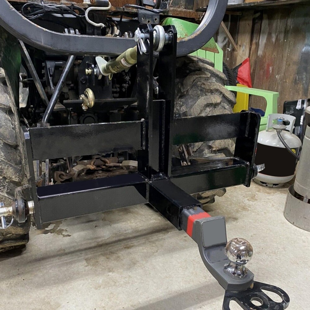 3 Point Quick Hitch Category 1 Tractor Implement Coated Black Hitch System