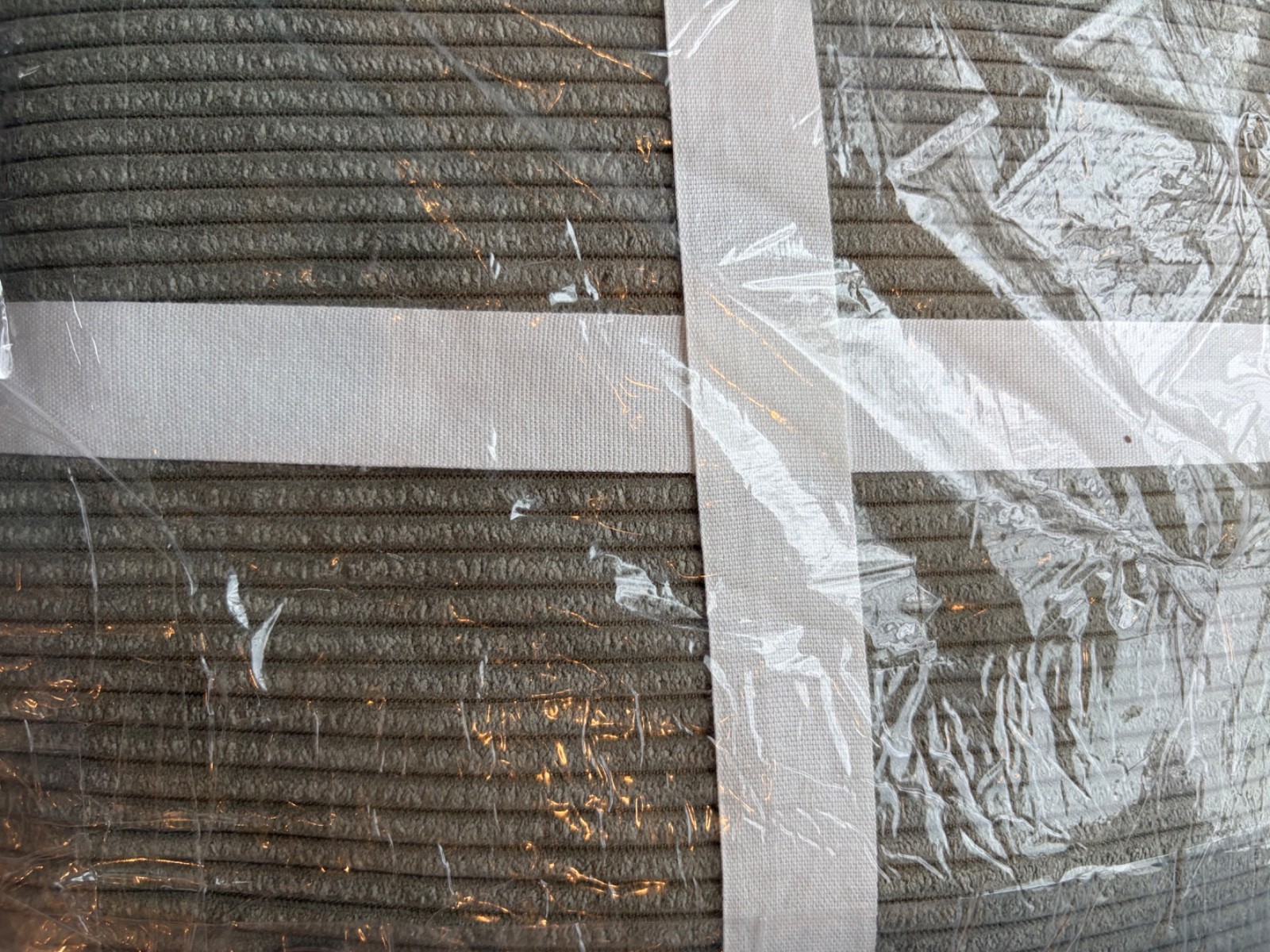 Pottery Barn Teen LARGE Corduroy OLIVE BEANBAG Chair SlipCOVER Kid VALENTINE NEW