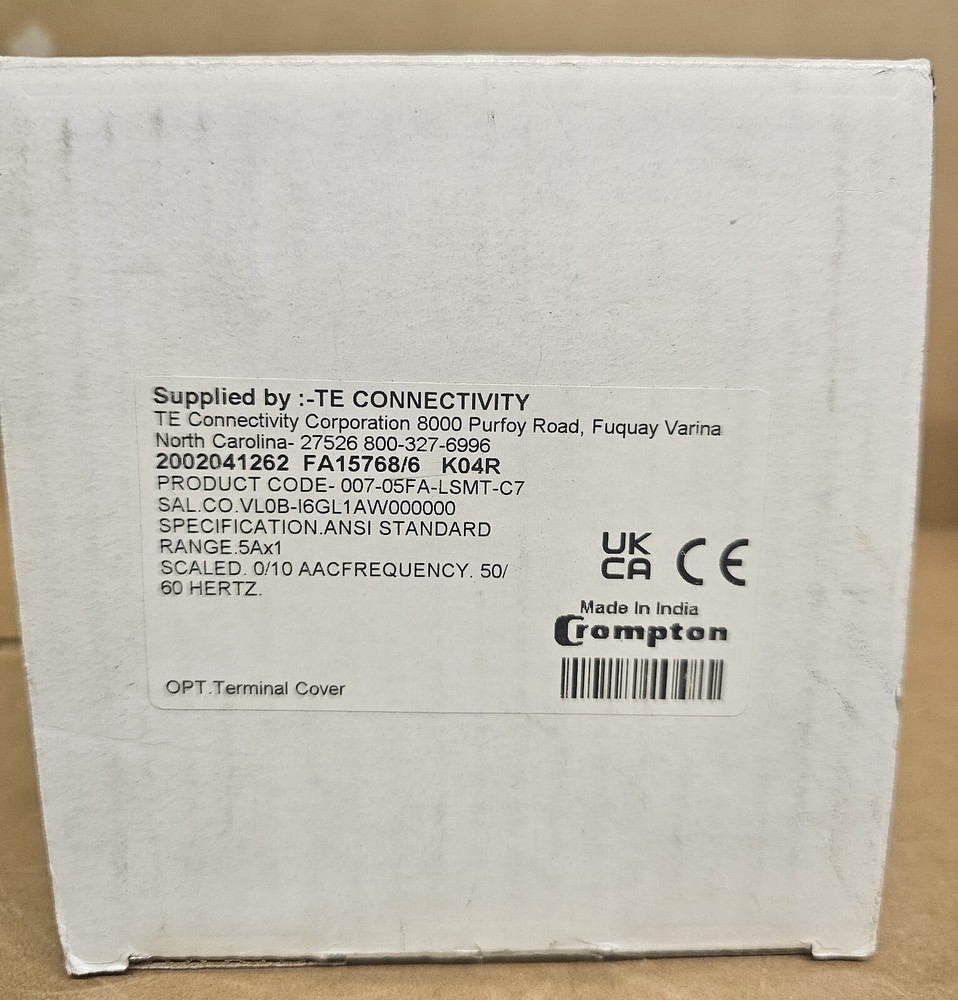 CROMPTON / TE Connectivity 007-05FA-LSMTC7 Ammeter