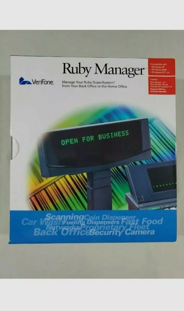 VeriFone Ruby Manager v. 1.32 with Parallel HASP Key and Manual