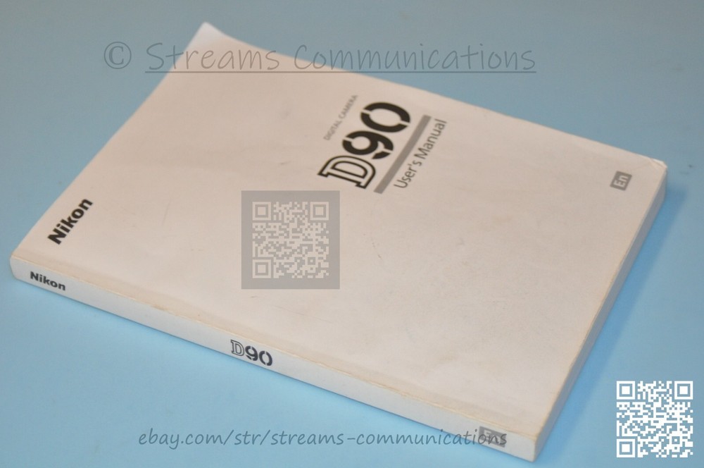 Nikon D90 OEM Digital Camera User's Manual - English