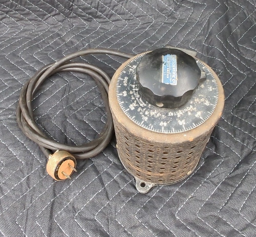 Powerstat Model 116 Variable Auto Transformer Tested & Working Fisher Scientific