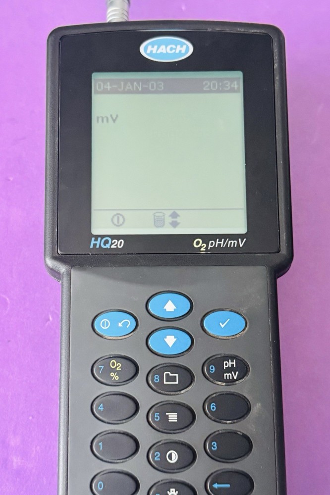 Hach HQ20 Portable Dissolved Oxygen/pH Meter With Probe WORKING
