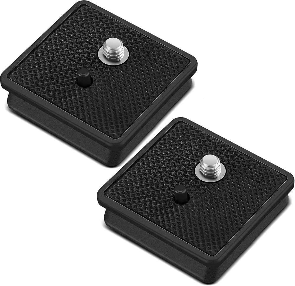 2-Pack 41mm Quick Release Camera Tripod Plates - Compatible with Ambico & Sunpak