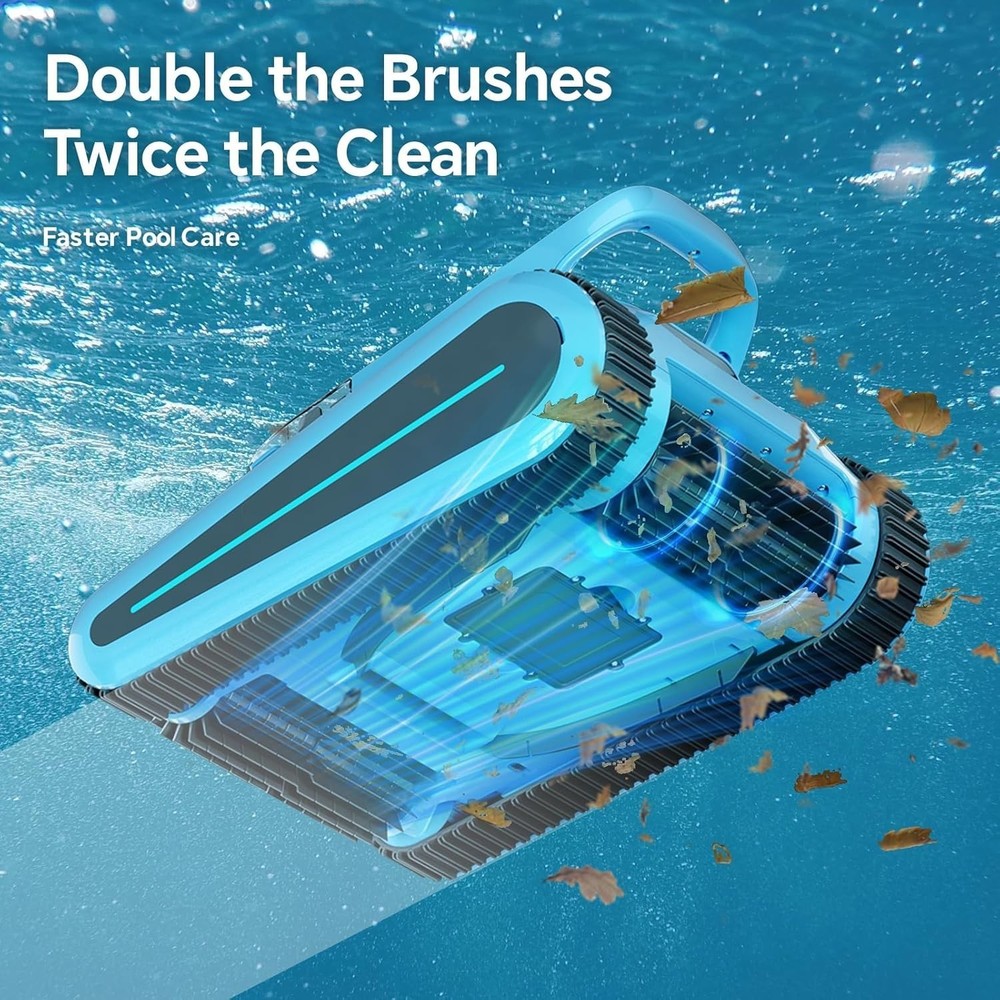 Cordless Robotic Pool Cleaner | Wall Climbing | Smart Navigation | App Support