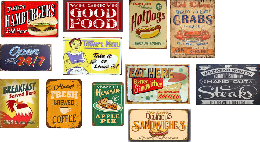 ho scale restaurant building decals series 2