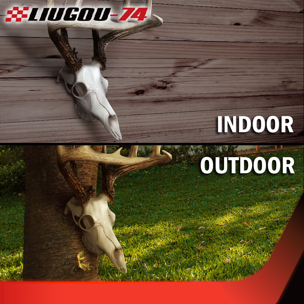 New Mount Wall Hanger Skull Hook Deer Antelope Antler Style 1/2/3/4/5/6Pcs