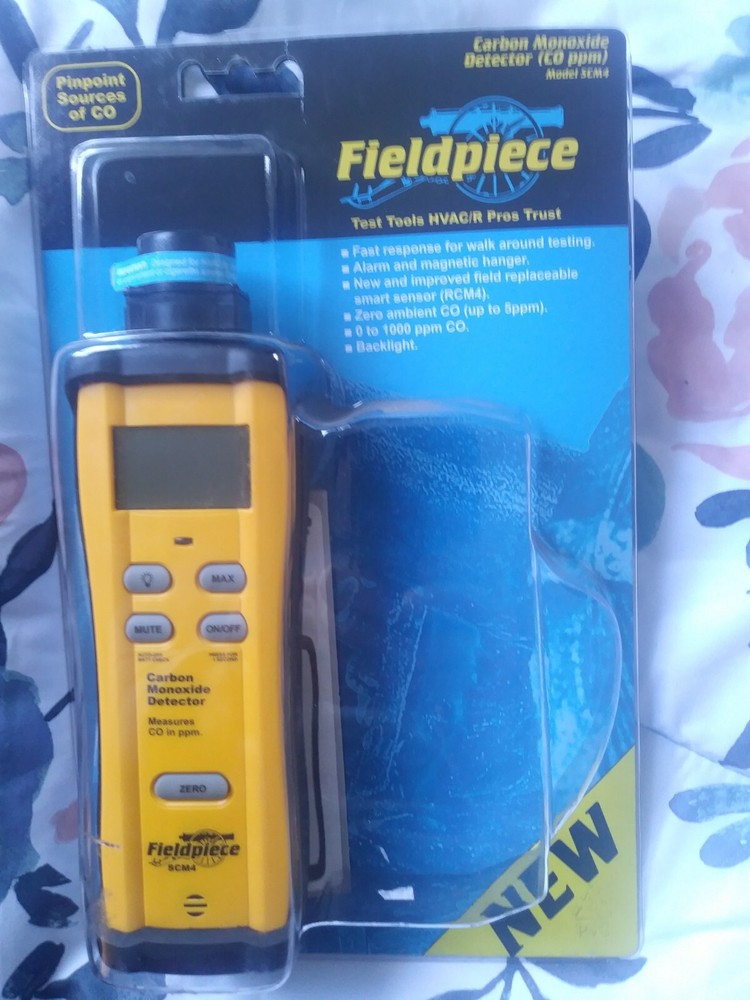 FIELDPIECE SCM4 CARBON MONOXIDE DETECTOR. NEW