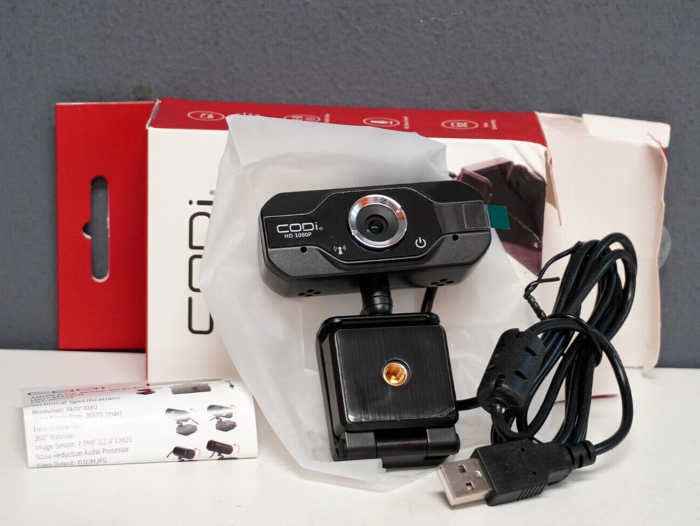 Codi A05024 Aquila HD 1080P Webcam