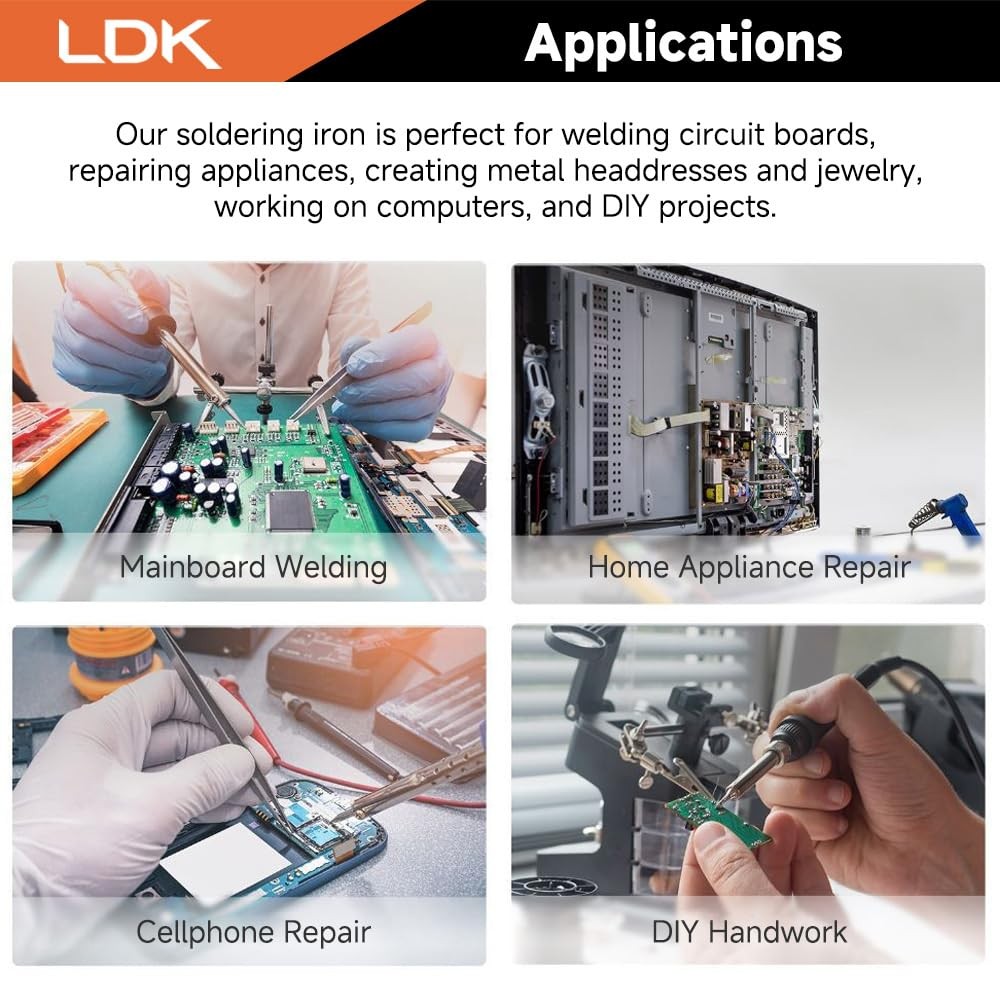 LDK 936B Soldering Iron Kit Station, 60W for...