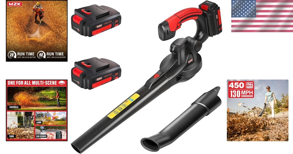 Versatile Handheld Leaf Blower - Lightweight, Cordless Design for All Scenarios