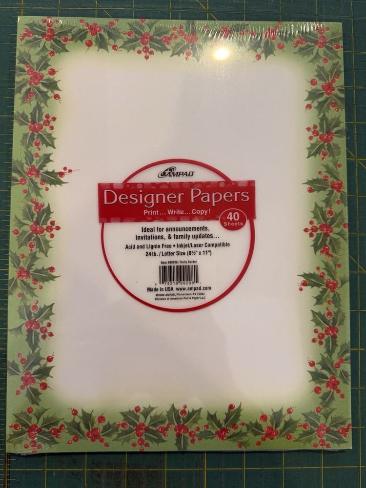 Christmas Designer Paper - 40 Sheets