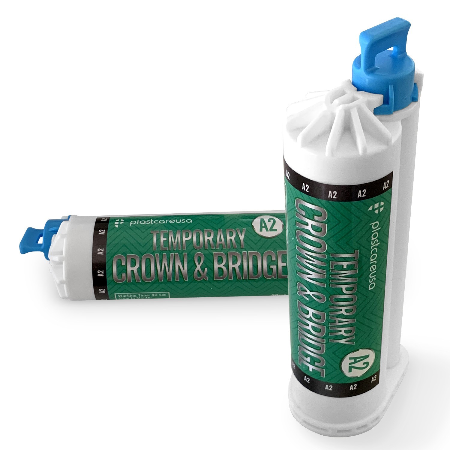 Dental A2 Temporary Crown & Bridge Material (10:1) + Includes 5 Mixing Tips