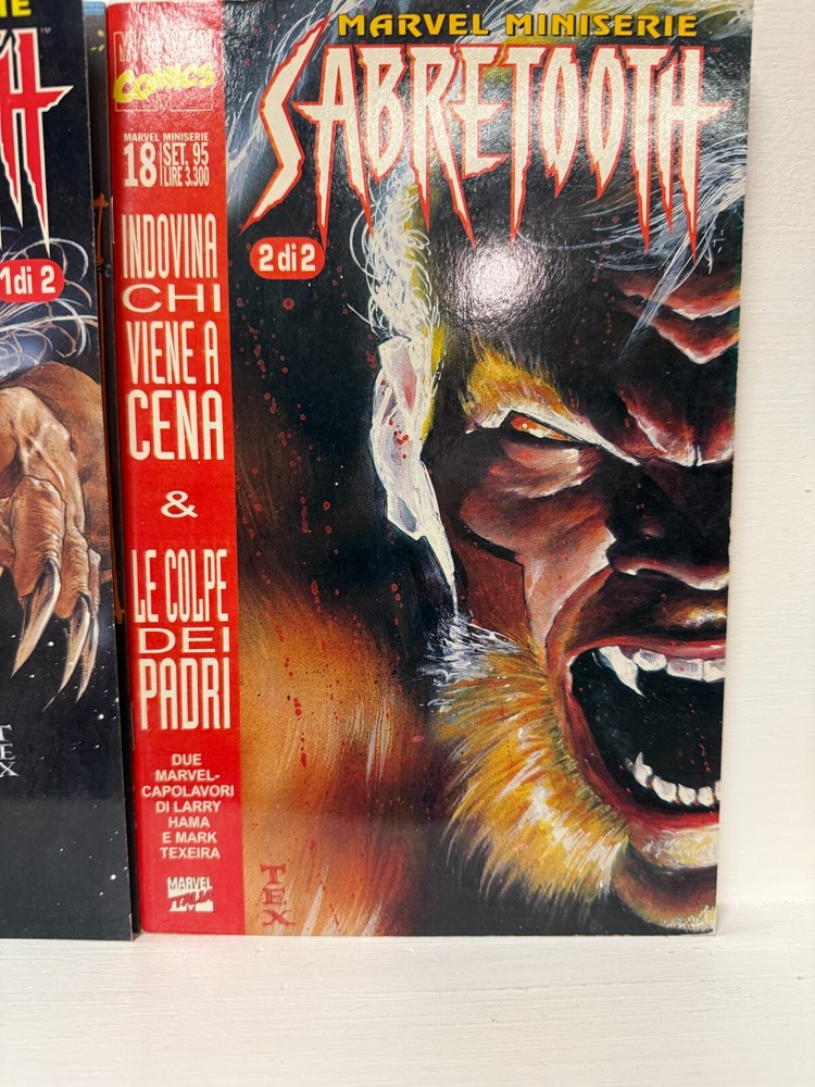 SABRETOOTH 1+2 Complete (Marvel Miniseries) HAMA + EXCELLENT FABRIC*