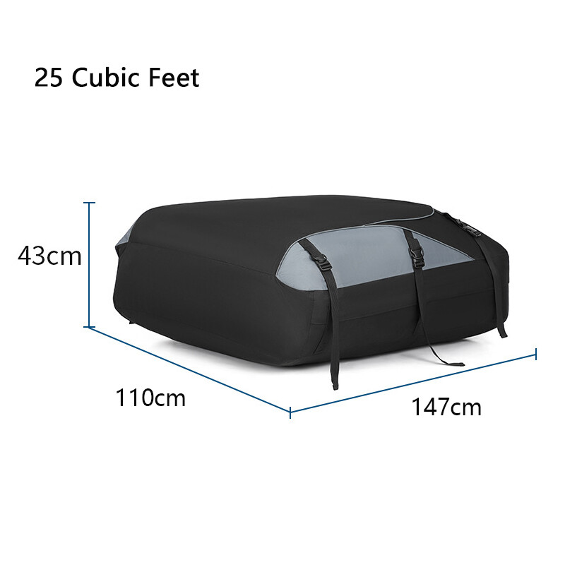25 Cubic Roof Top Cargo Carrier Bag Waterproof for SUV