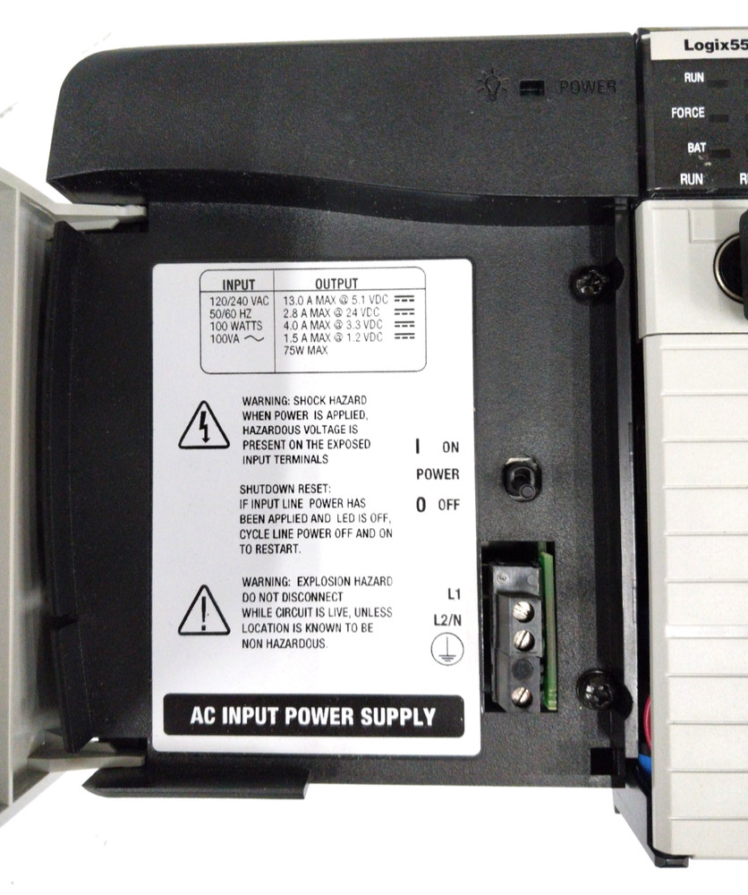 Allen-Bradley 17 Slot Chassis With Power Supply, Processor & I/O Modules