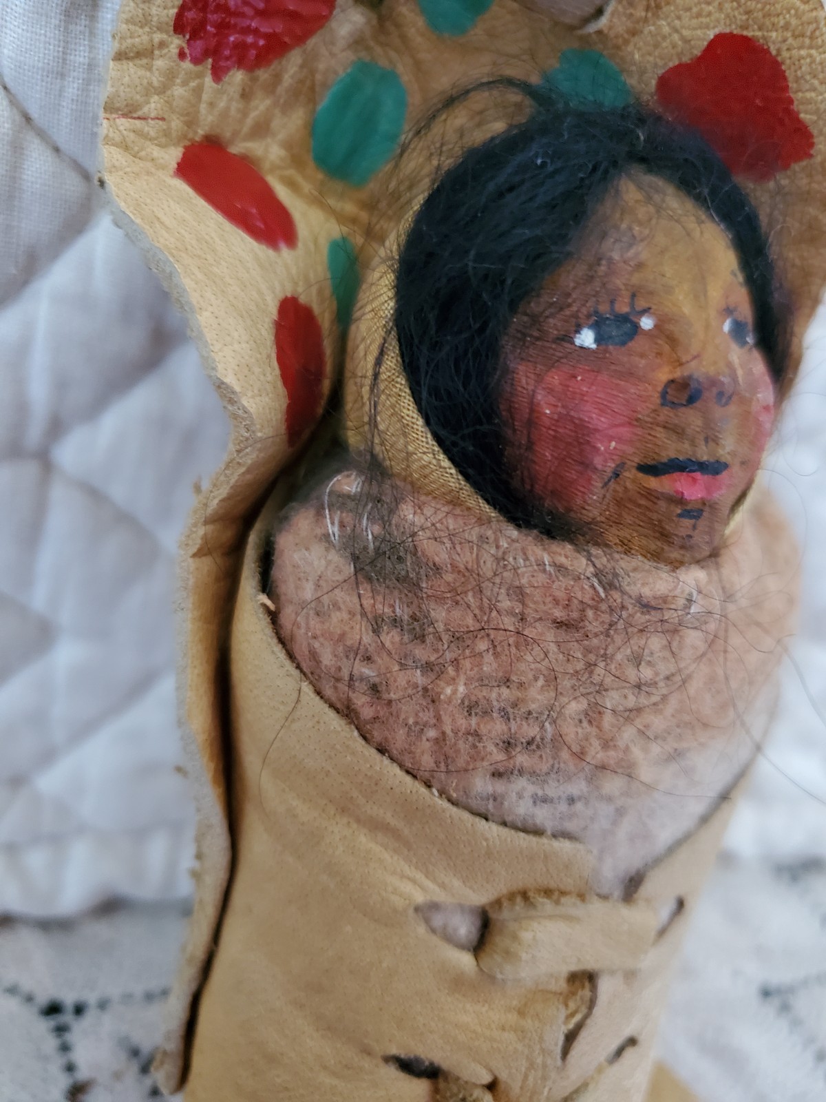 Early Mary Frances Woods Native American Indian Doll Pre Skookum Papoose