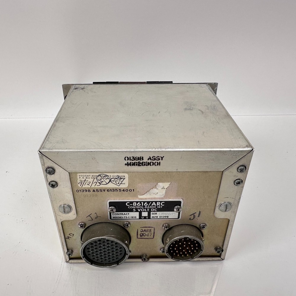 USAF Pilot's UHF Radio Control Console Box Type Vought C-8616/ARC