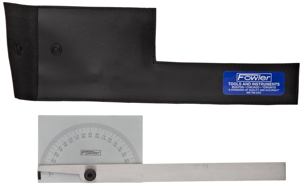 52-450-010-0, Protractor with Rectangular Head - 6"