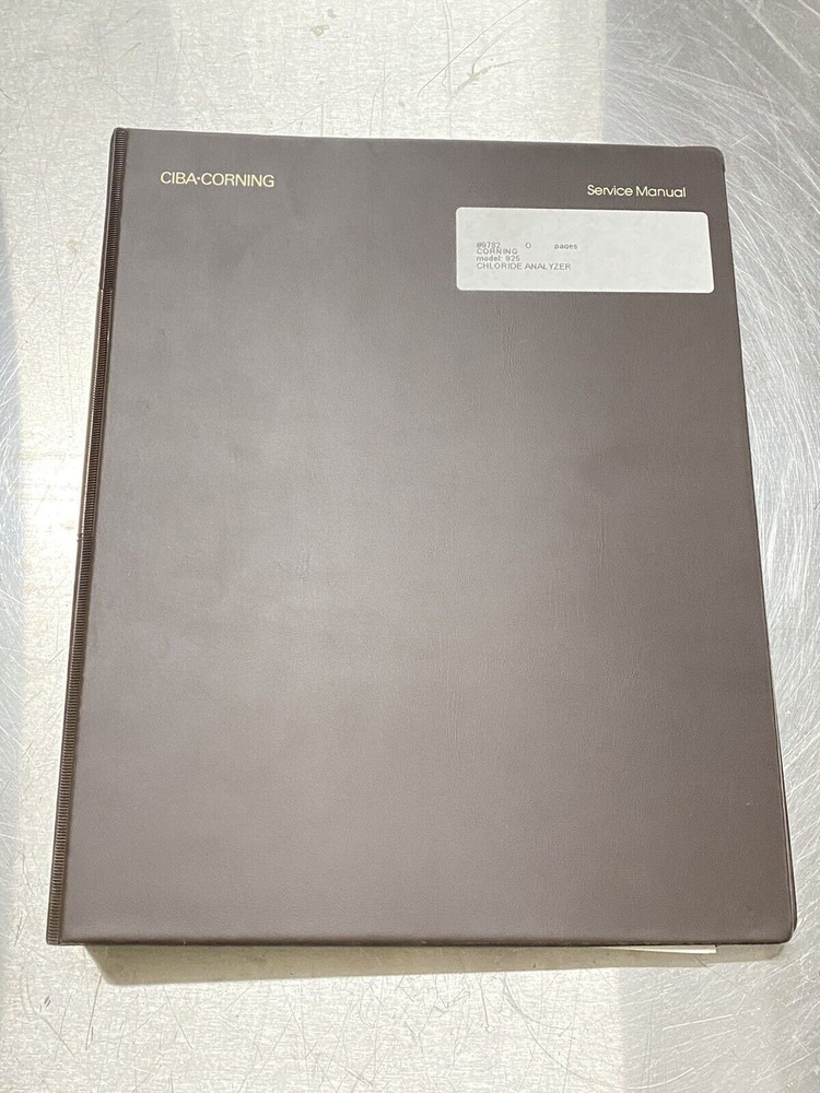 Corning 925 Chloride Analyzer - Users Guide / Instruction Book / Manual