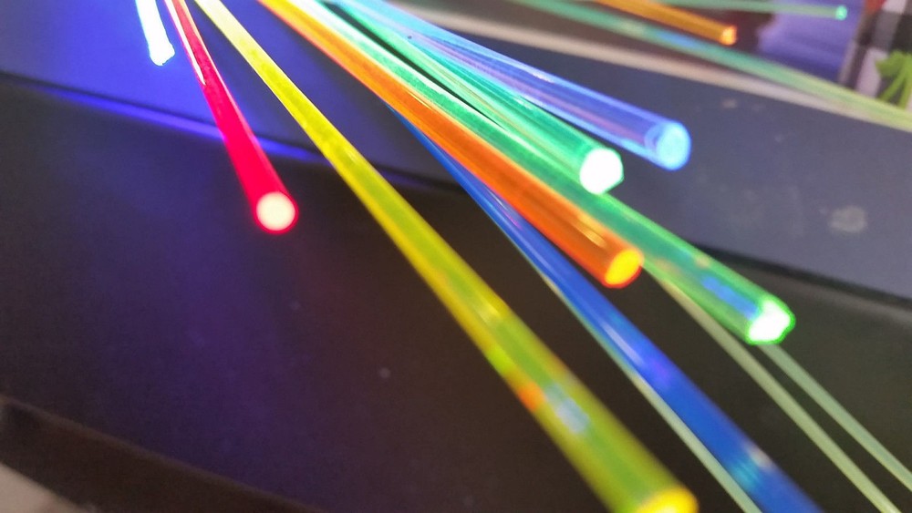 FIBER OPTIC REPLACEMENT STRANDS 1 FOOT .030"/.75mm RED