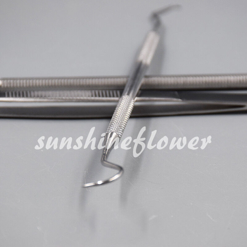 3 Pcs/Set Dental Instruments Basic Set Mouth Mirror Explorer #4 Cotton Plain