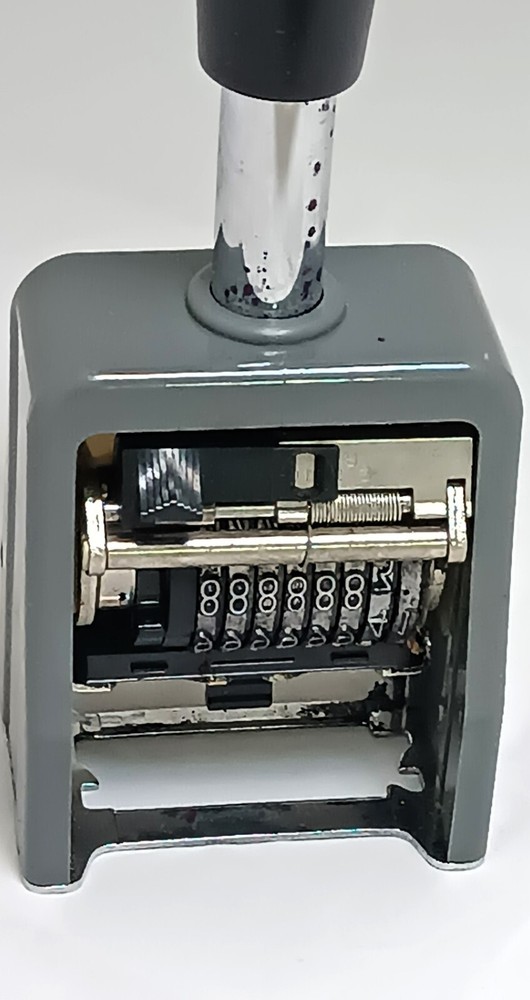 Rexel ENM Automatic Numbering Machine, Vintage Letterpress Machine
