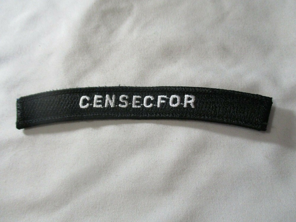 US Navy Center For Security Forces CENSECFOR UIM Rocker Tab Patch