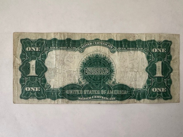 1899 $1 black eagle silver certificate Teehee Burke