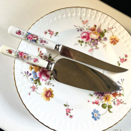 Royal Crown Derby Posy Cake Server Knife